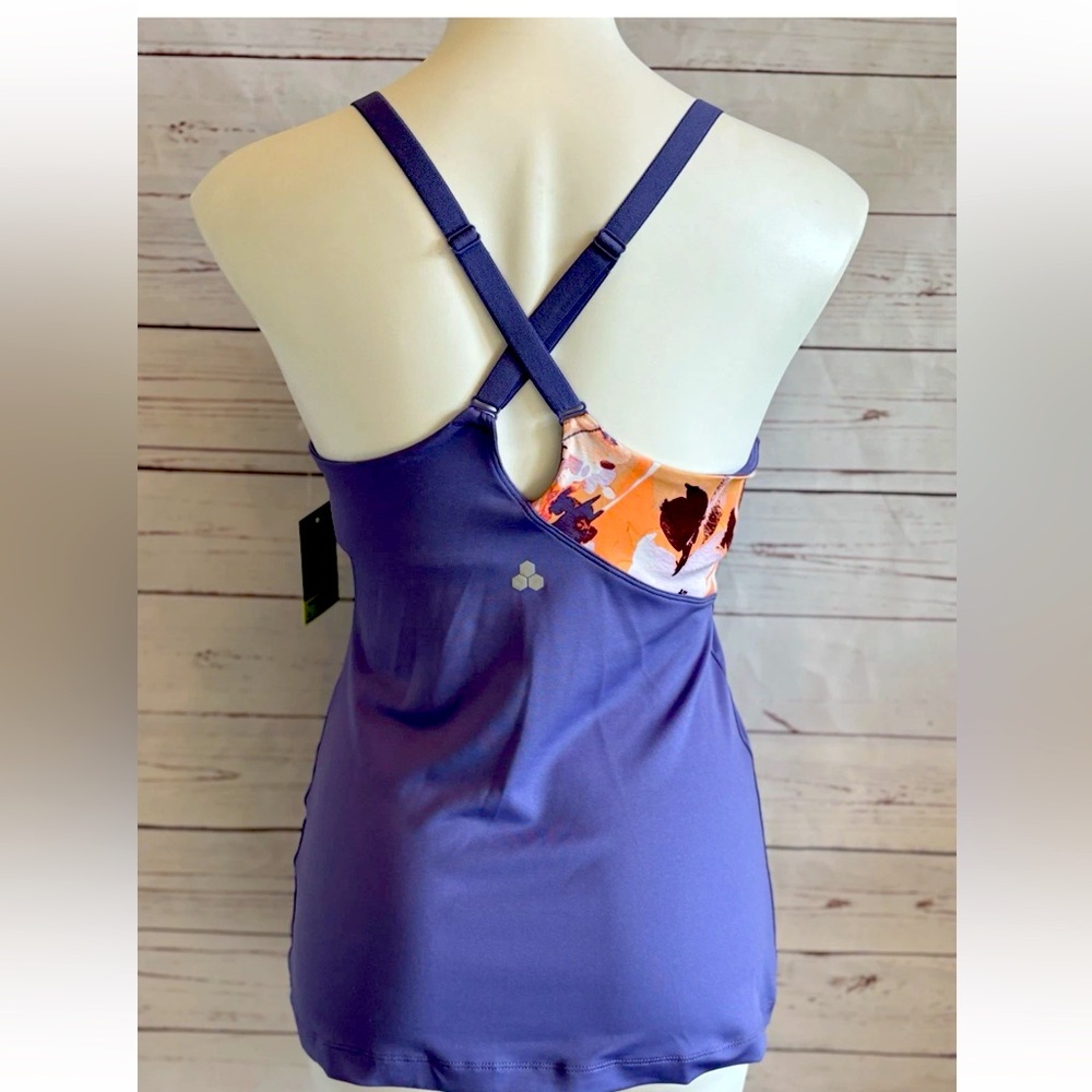 Tek Gear Activewear Size Small Padded Racerback Adjustable Straps Purple NWT